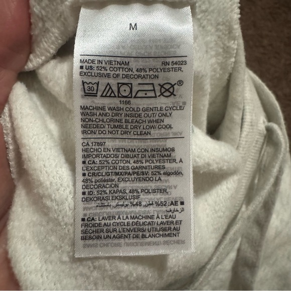 Old Navy Floral Embroidered Jogger Sweatpants High Rise Heather Cotton M $45 - Picture 7 of 10